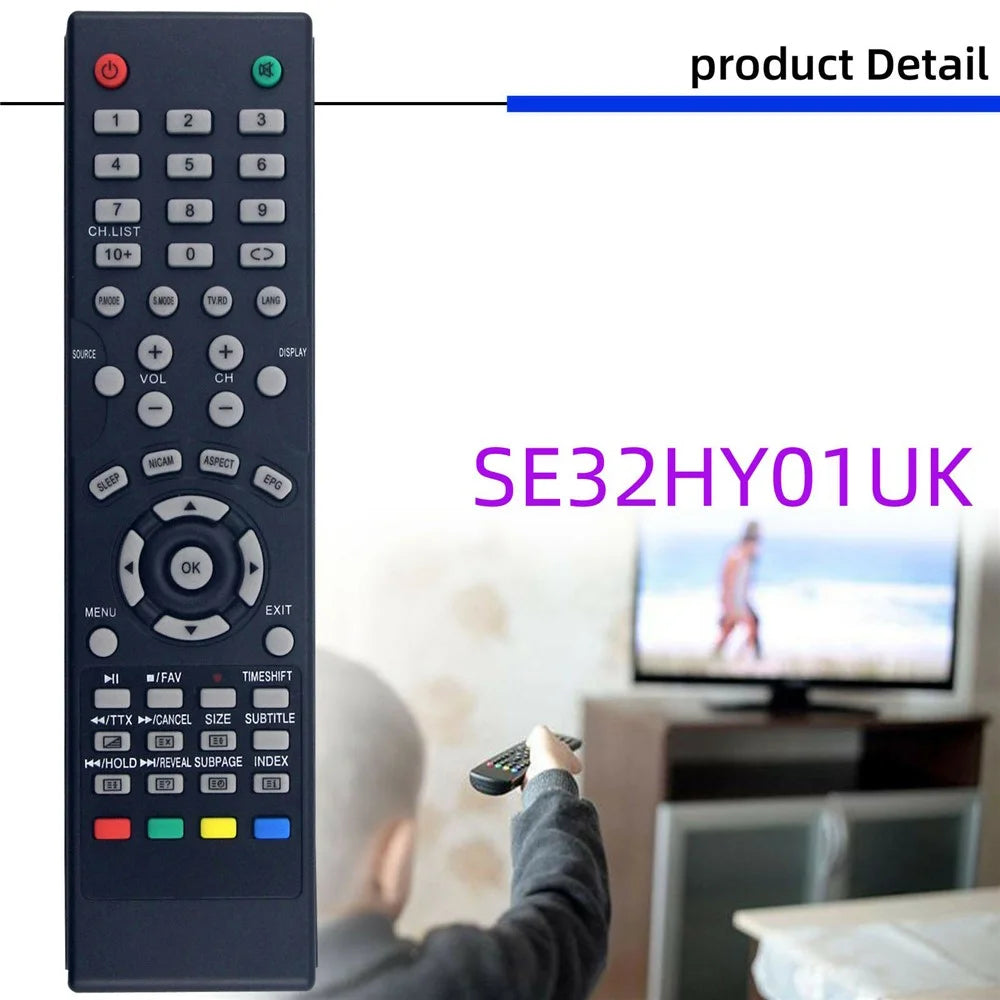 SE32HY01UK for SEIKI TV Remote Control Replacement Infrared Transmission 10m Range - 2