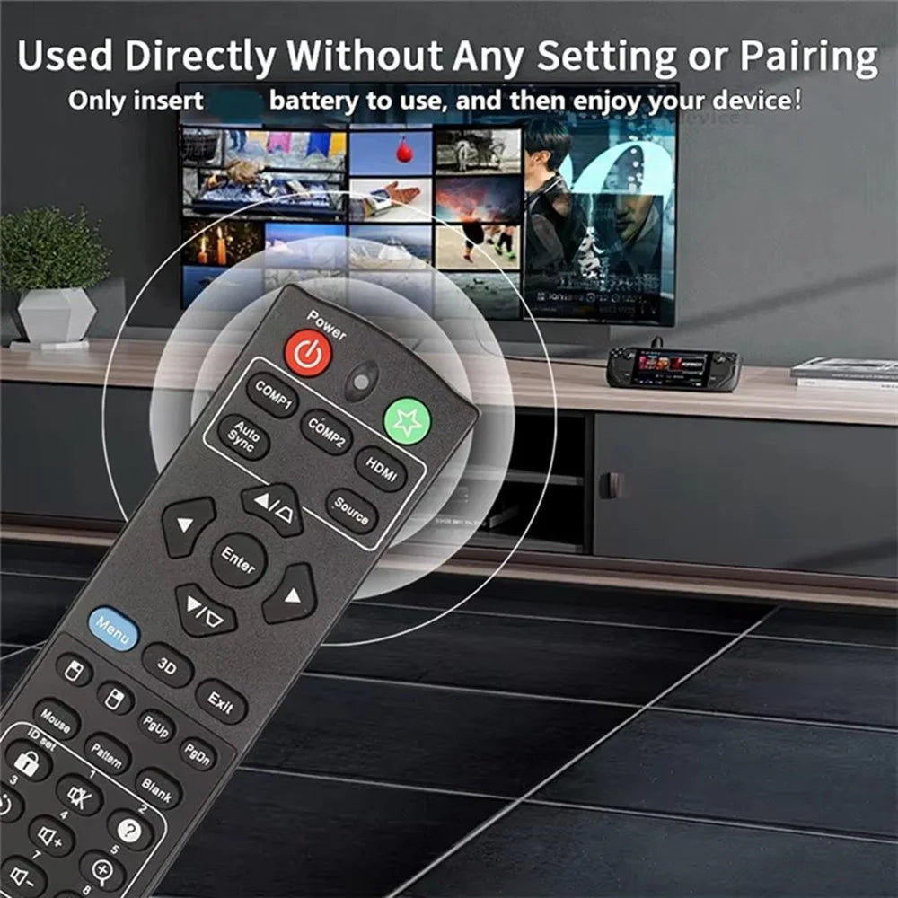 For Viewsonic Projector Remote Control Replacement RCP01051 Infrared Wireless 10m Range - 3