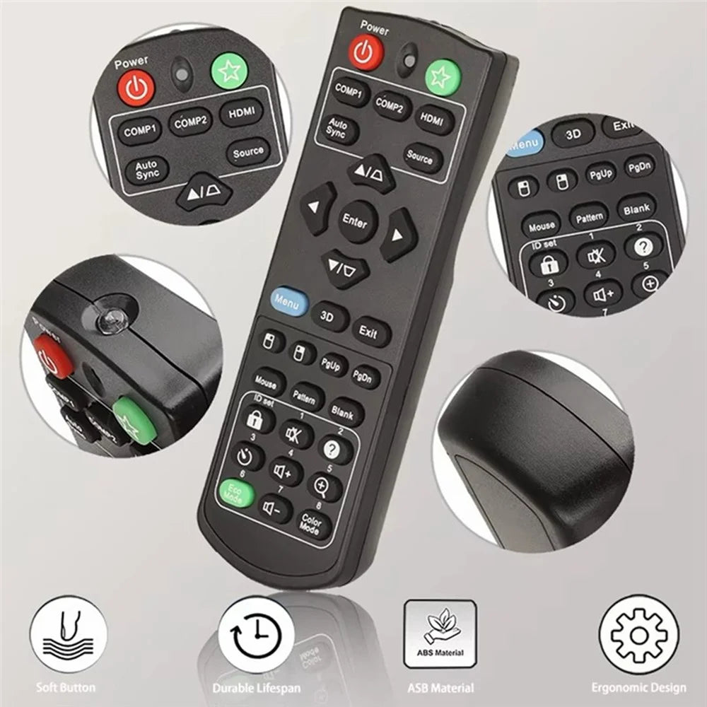 For Viewsonic Projector Remote Control Replacement RCP01051 Infrared Wireless 10m Range - 4