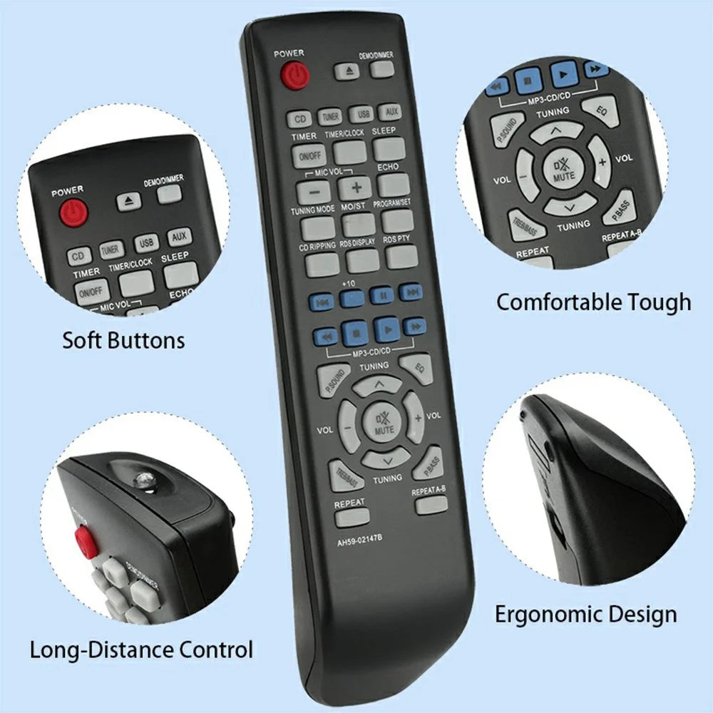 AH59-02147B For Samsung Amplifier Player Infrared Remote Control 10M Range ABS Controller Replacement - 5