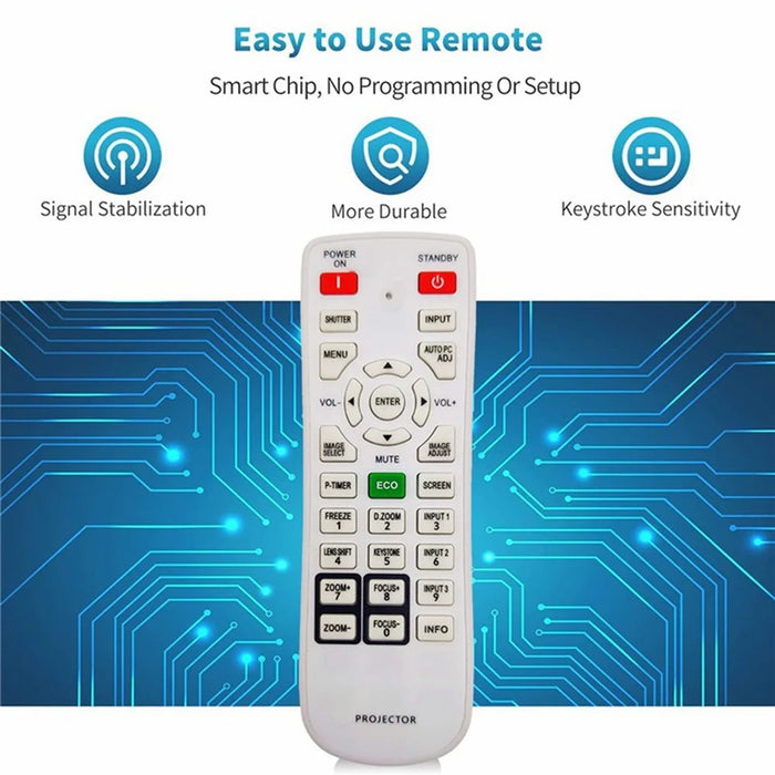 N2QAYA000039 For Panasonic Projector Infrared Remote Control Replacement 10m Range - 2
