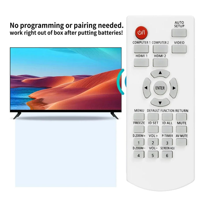 N2QAYA000088 For Panasonic Projector Infrared Remote Control Replacement 10m Range, No Programming Needed - 3