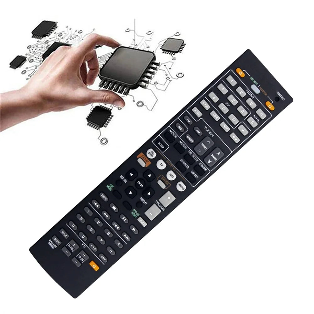 RAV494 For Yamaha AV Receiver Infrared Remote Control 10m Range Ergonomic Wireless Controller - 2