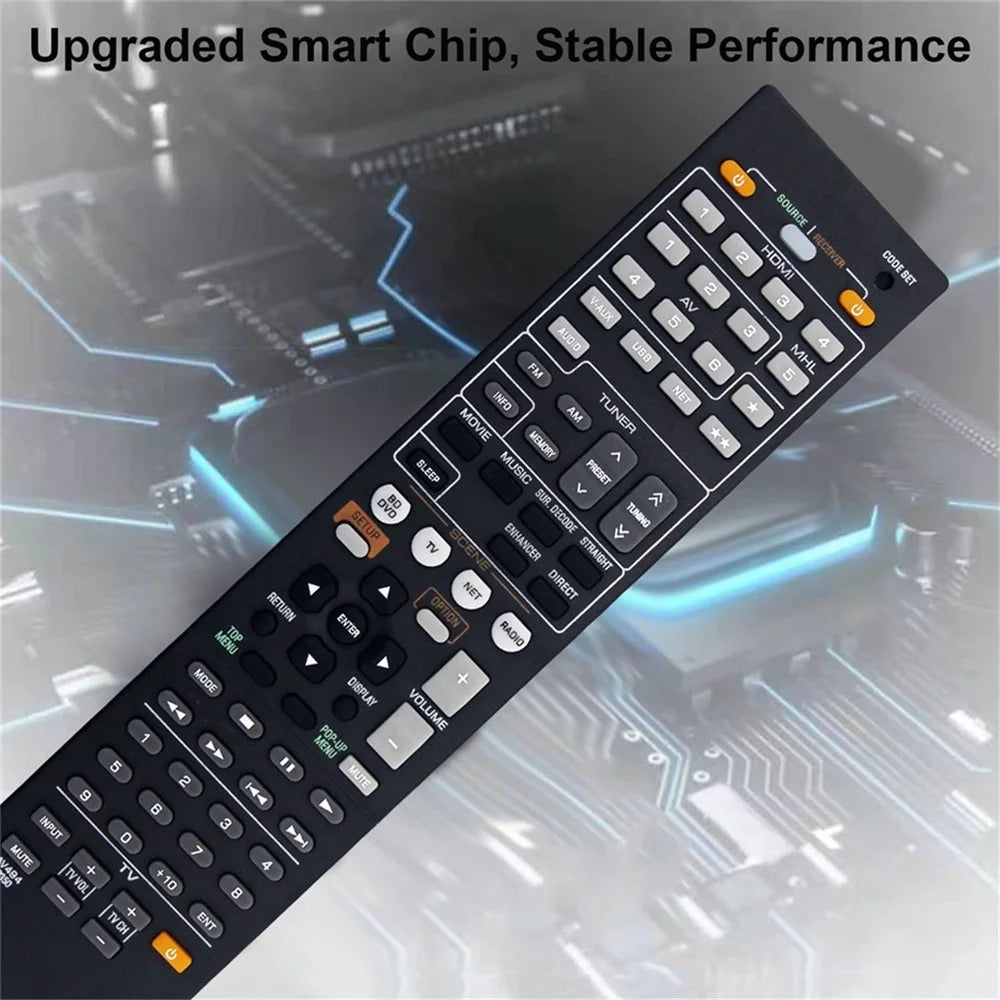 RAV494 For Yamaha AV Receiver Infrared Remote Control 10m Range Ergonomic Wireless Controller - 3