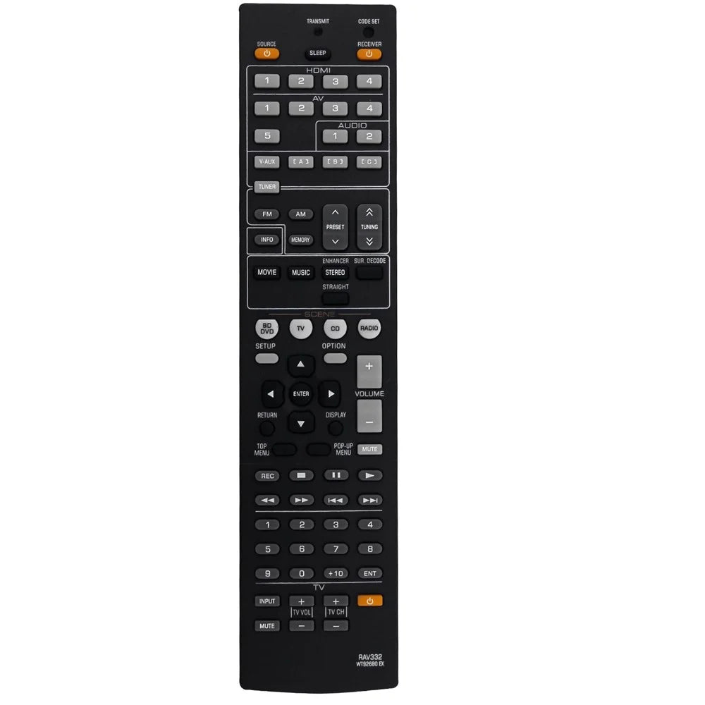 RAV332 For Yamaha AV Receiver Infrared Remote Control 10m Range Ergonomic Wireless Controller - 1