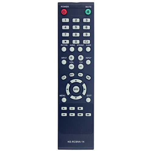 NS-RC6NA-14 For Insignia TV Battery Operated Remote Control 10m Range Infrared Replacement Controller - 1