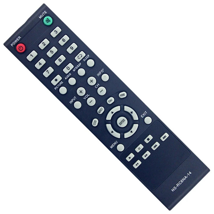NS-RC6NA-14 For Insignia TV Battery Operated Remote Control 10m Range Infrared Replacement Controller - 2
