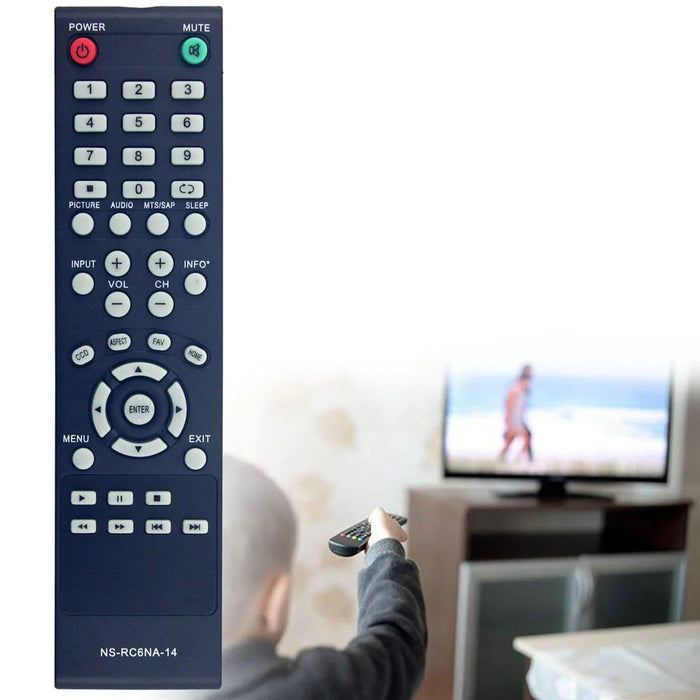 NS-RC6NA-14 For Insignia TV Battery Operated Remote Control 10m Range Infrared Replacement Controller - 3