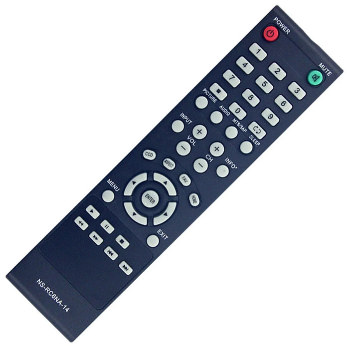 NS-RC6NA-14 For Insignia TV Battery Operated Remote Control 10m Range Infrared Replacement Controller - 4