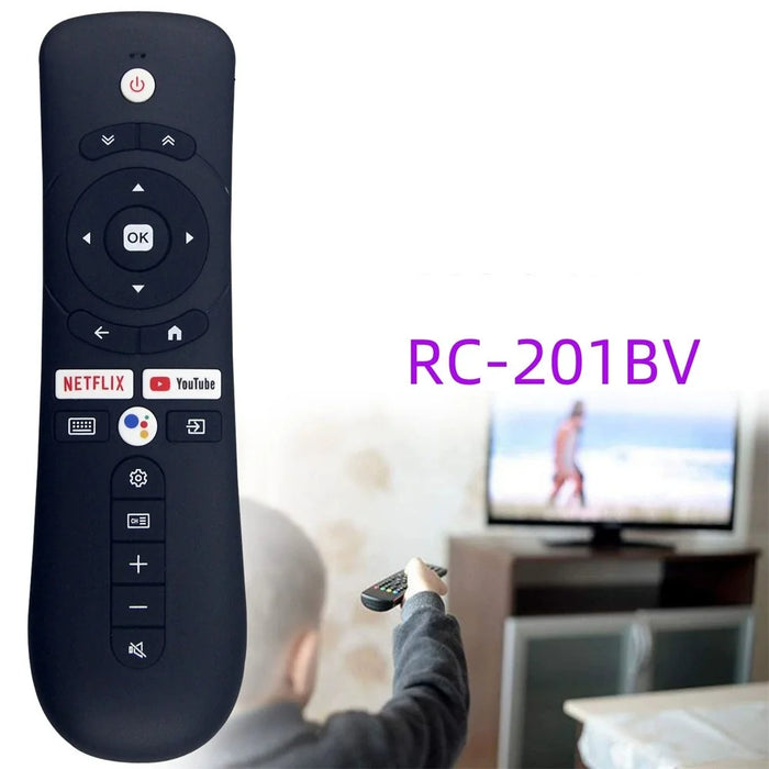 RC-201BV For Syinix 4K UHD TV Voice Control Remote Replacement 10m Range Battery Powered Controller - 2