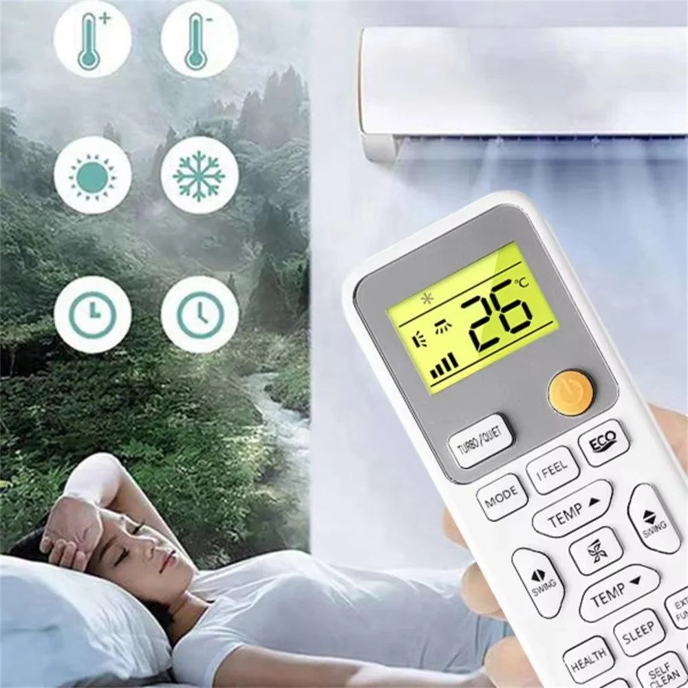 0010406609E For Haier Air Conditioner Infrared Remote Control Replacement 10m Range Wireless Controller - 3