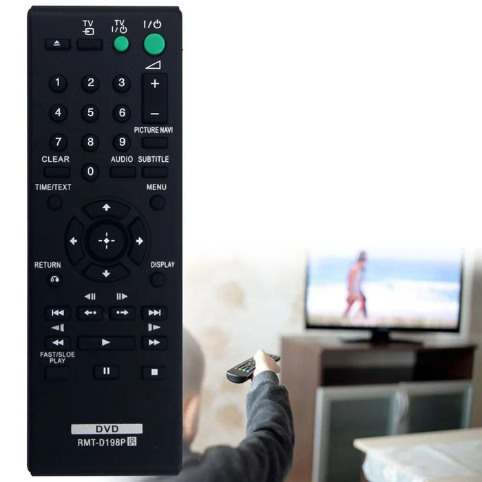 RMT-D198P For Sony DVD Wireless Remote Control Infrared Replacement Ergonomic Controller - 3
