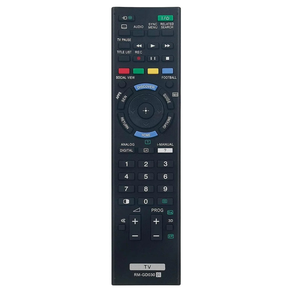 RM-GD030 For Sony TV Remote Control Battery Operated Infrared Replacement Controller - 1