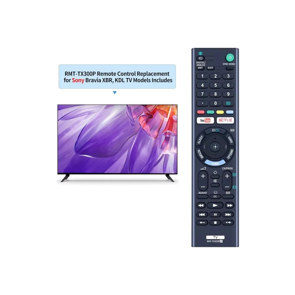 RMT-TX300P For Sony TV Remote Control Battery Operated Infrared Replacement Controller - 3