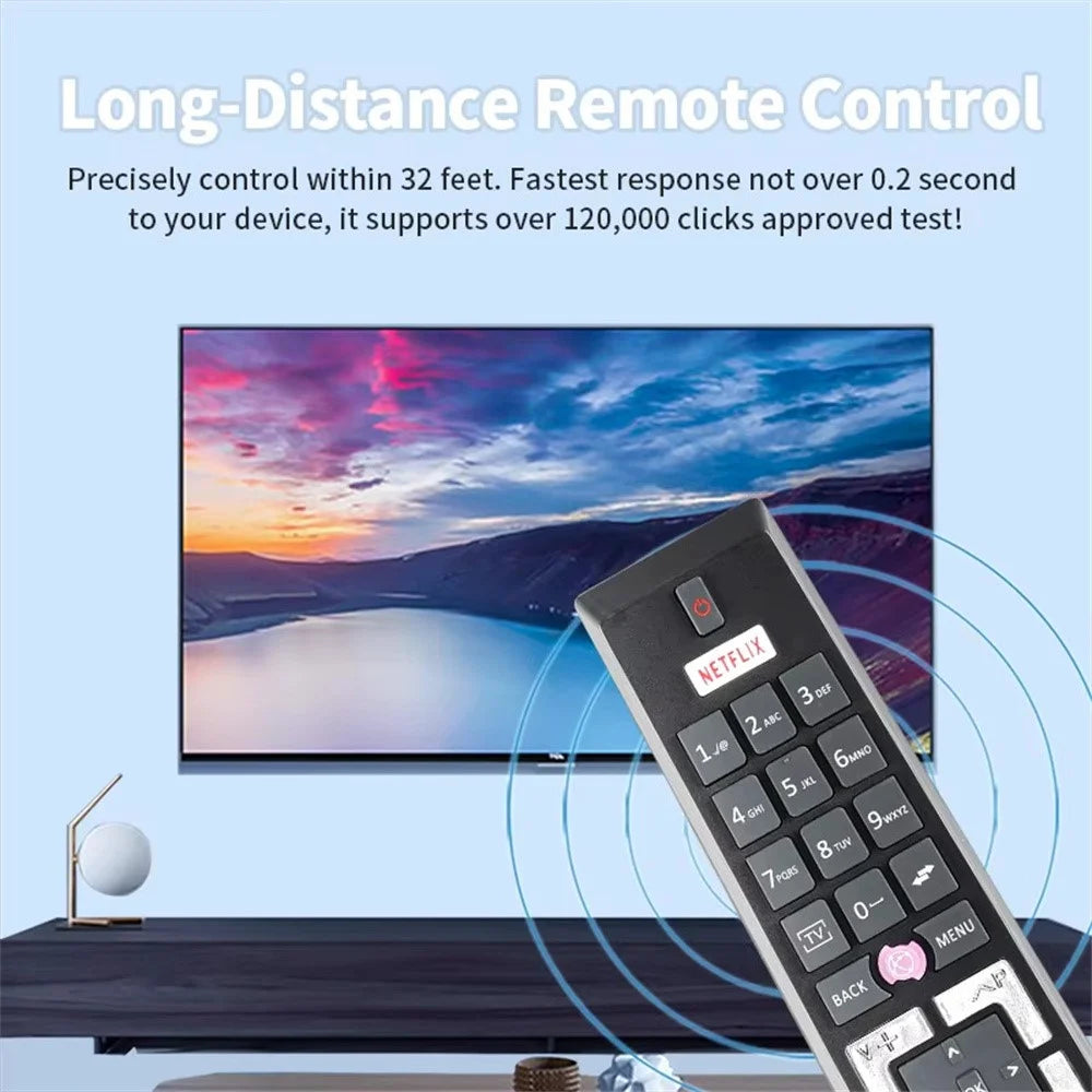 RCA4995 For Tensai / Telefunken TV Remote Control Ergonomic Infrared Replacement Controller - 3