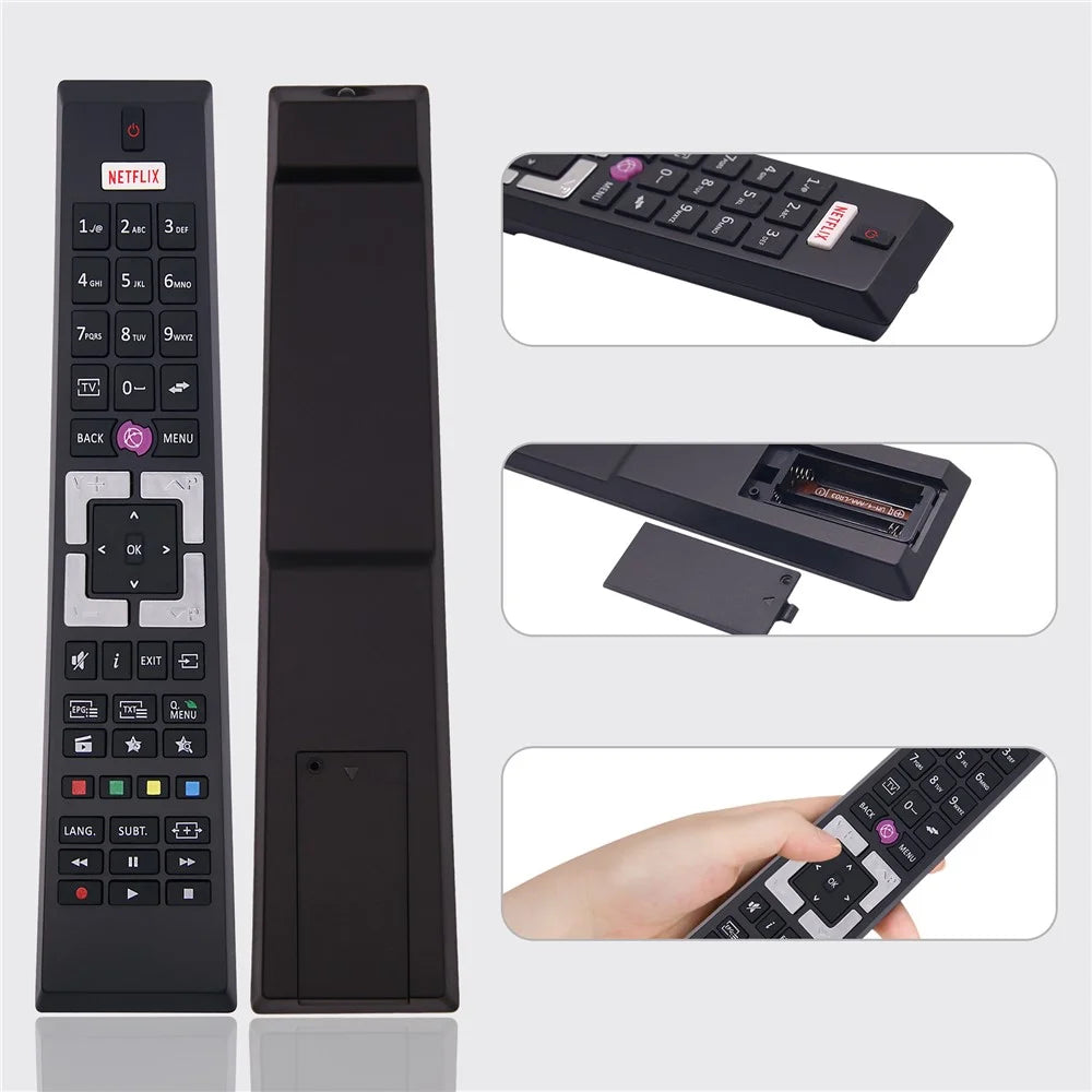 RCA4995 For Tensai / Telefunken TV Remote Control Ergonomic Infrared Replacement Controller - 4
