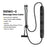 ESSAGER 2 in 1 3 Speeds Adjustable Massage USB-C to USB-C Data Cable 1.5m 100W Fast Charging Cord - 2