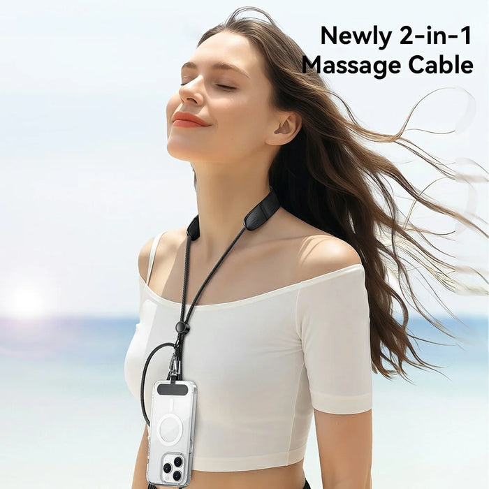 ESSAGER 2 in 1 3 Speeds Adjustable Massage USB-C to USB-C Data Cable 1.5m 100W Fast Charging Cord - 6