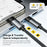 ESSAGER 2 in 1 3 Speeds Adjustable Massage USB-C to USB-C Data Cable 1.5m 100W Fast Charging Cord - 7