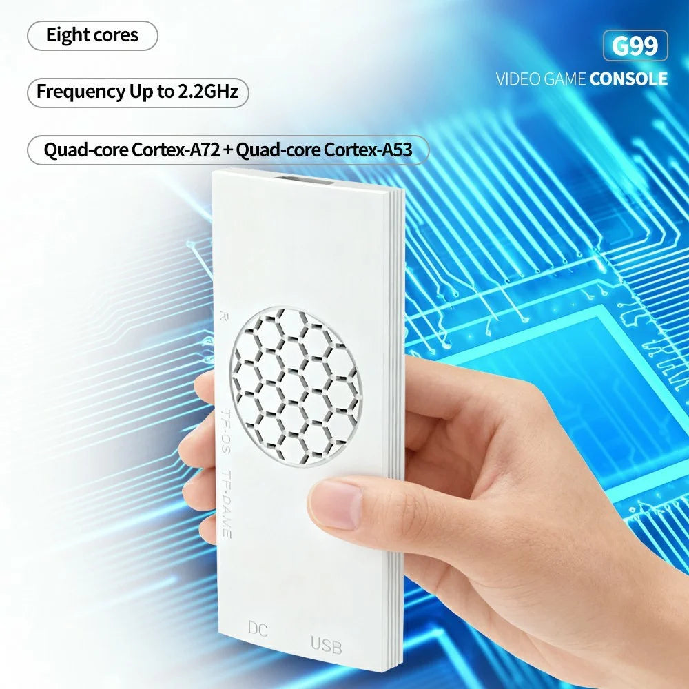 G99 Video Game Console 4K UHD HD TV Stick Multi Emulator Support for PS2  /  PSP  /  PS1  /  MAME  /  N64 - 3