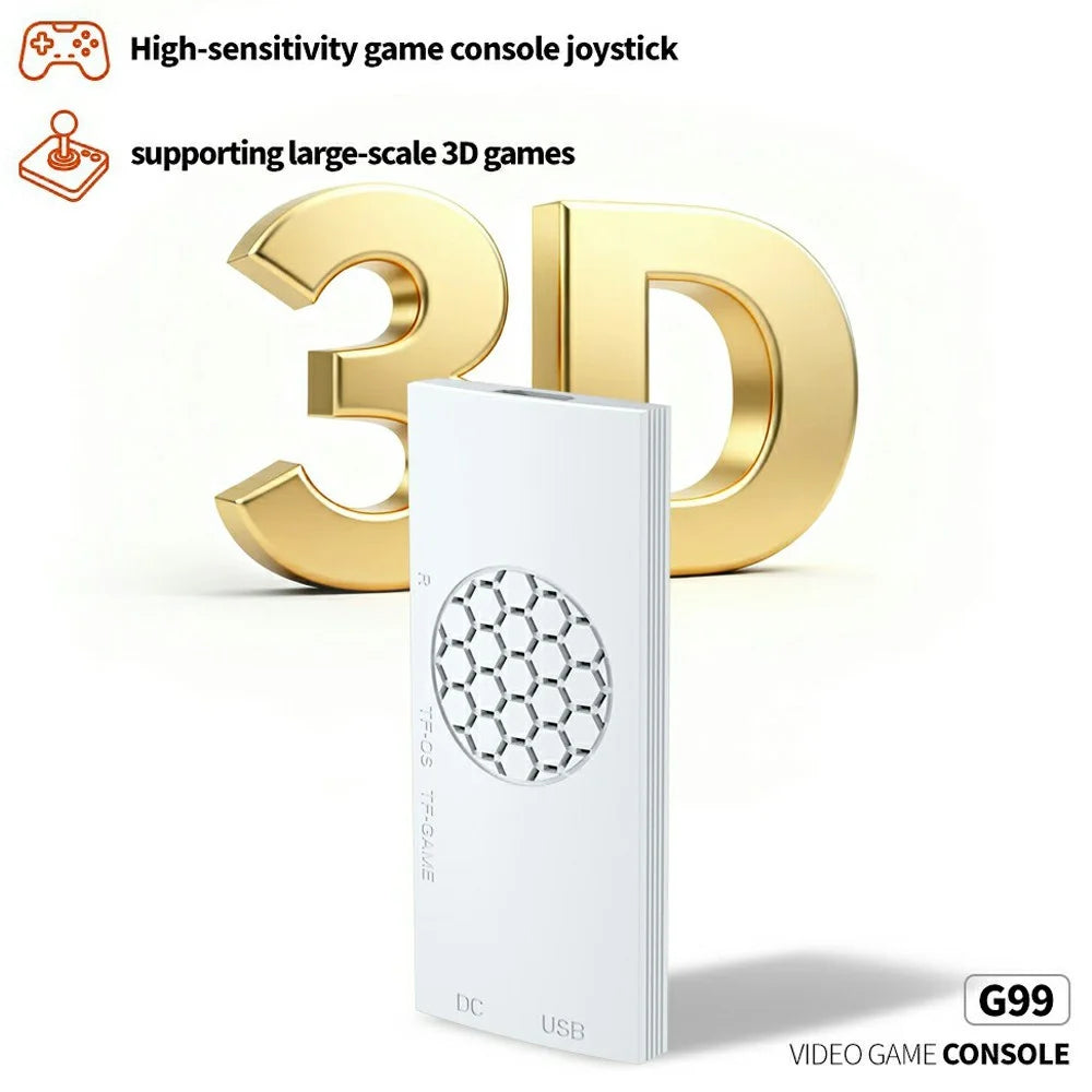 G99 Video Game Console 4K UHD HD TV Stick Multi Emulator Support for PS2  /  PSP  /  PS1  /  MAME  /  N64 - 6