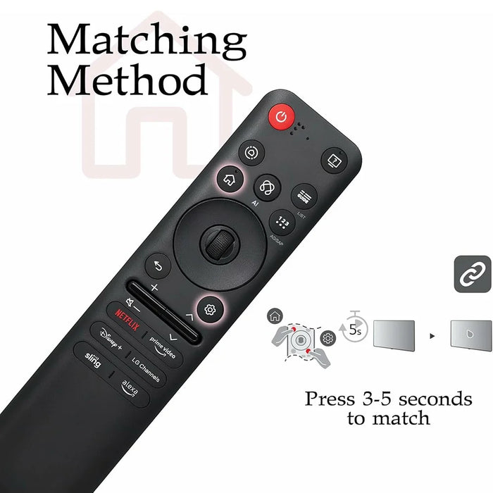 AKB76046602  /  MR25GA 10m Range ABS Voice Activated TV Remote Control Ergonomic Voice Remote for LG - 5