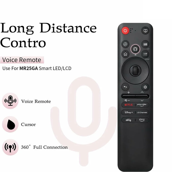 AKB76046602  /  MR25GA 10m Range ABS Voice Activated TV Remote Control Ergonomic Voice Remote for LG - 7