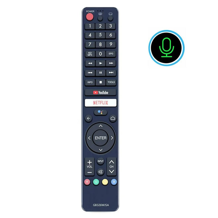 GB326WJSA For Sharp TV Voice Remote Control IR Infrared Replacement 10m Range Controller - 1