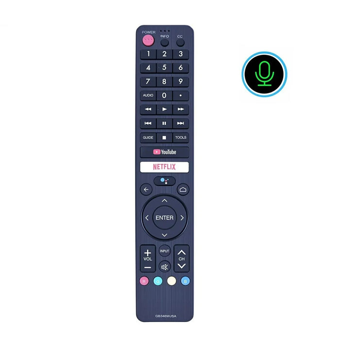 GB346WJSA For Sharp TV Voice Remote Control IR Infrared Replacement 10m Range Controller - 1