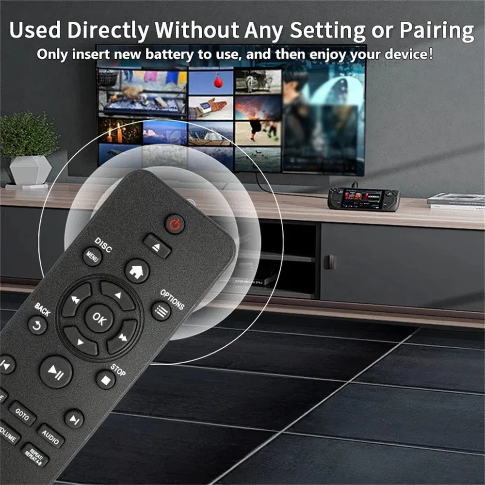 RC-5721 For Philips DVD Player Infrared Remote Control 10m Range Battery Operated Ergonomic Controller - 4