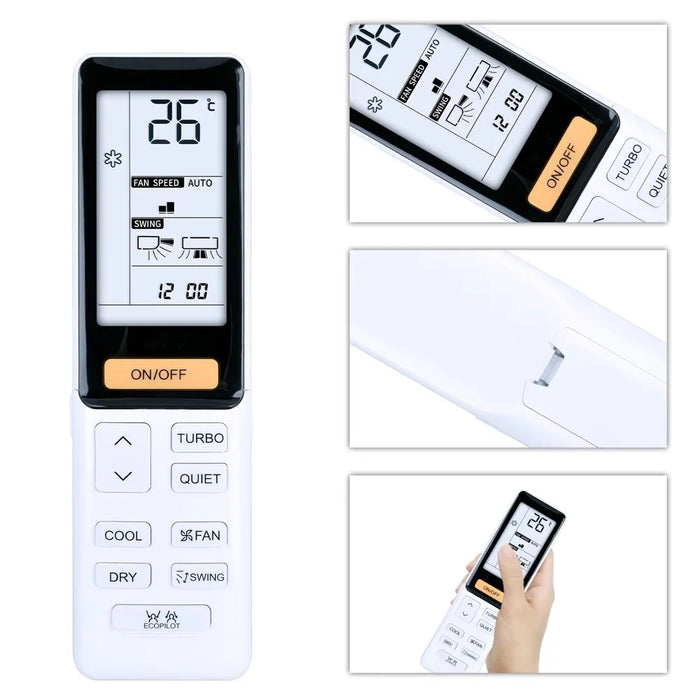 0010402886D For Haier Air Conditioner Infrared Remote Control Replacement 10m Range Wireless Controller - 5