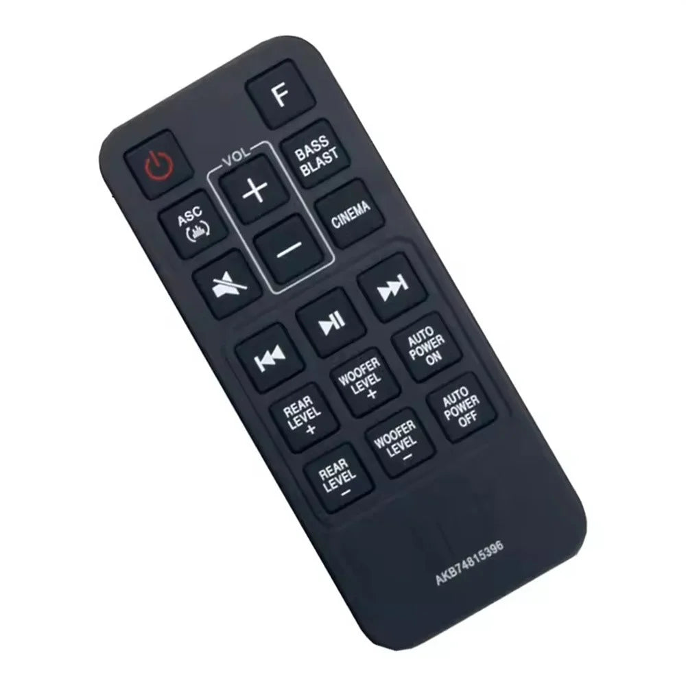 AKB74815396 For LG Soundbar Remote Control 1-10m Range Infrared Replacement Controller - 3