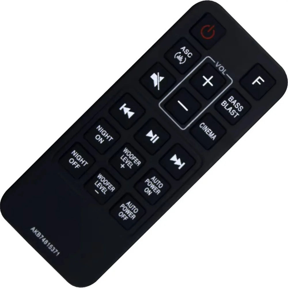 AKB74815371 For LG Soundbar Remote Control 1-10m Range Infrared Replacement Controller - 4