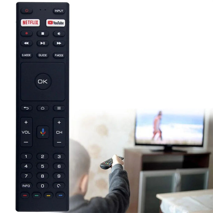 RM-C3363 For JVC TV Remote Control with Voice Button Replacement Remote 10M Range Battery Powered - 3