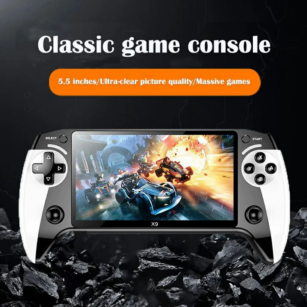 X9 5.5 inch Large Screen Handheld Game Console Retro Gaming Device with 10 Emulators - 2