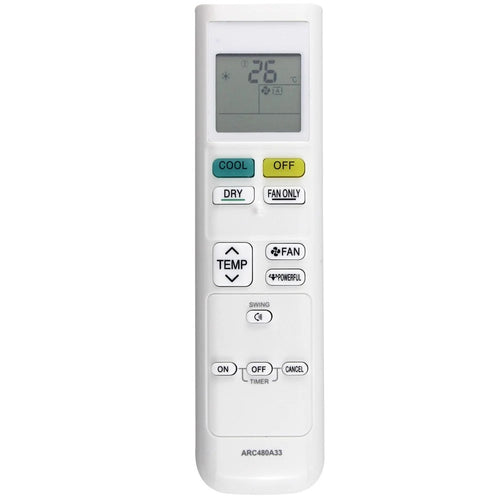 ARC480A33 ABS 10m Infrared Remote Control Ergonomic Infrared Controller For Daikin Air Conditioner - 1
