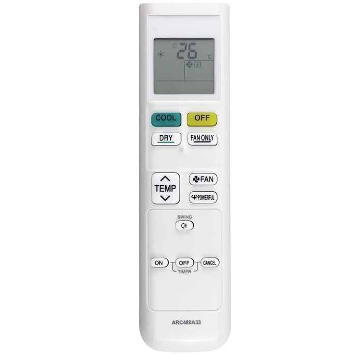 ARC480A33 ABS 10m Infrared Remote Control Ergonomic Infrared Controller For Daikin Air Conditioner - 1
