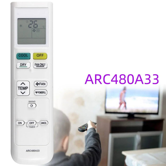 ARC480A33 ABS 10m Infrared Remote Control Ergonomic Infrared Controller For Daikin Air Conditioner - 2