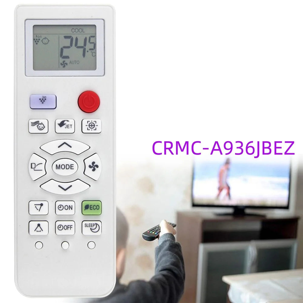 CRMC-A936JBEZ ABS 10m Infrared Remote Control Ergonomic Infrared Controller For Sharp Air Conditioner - 4