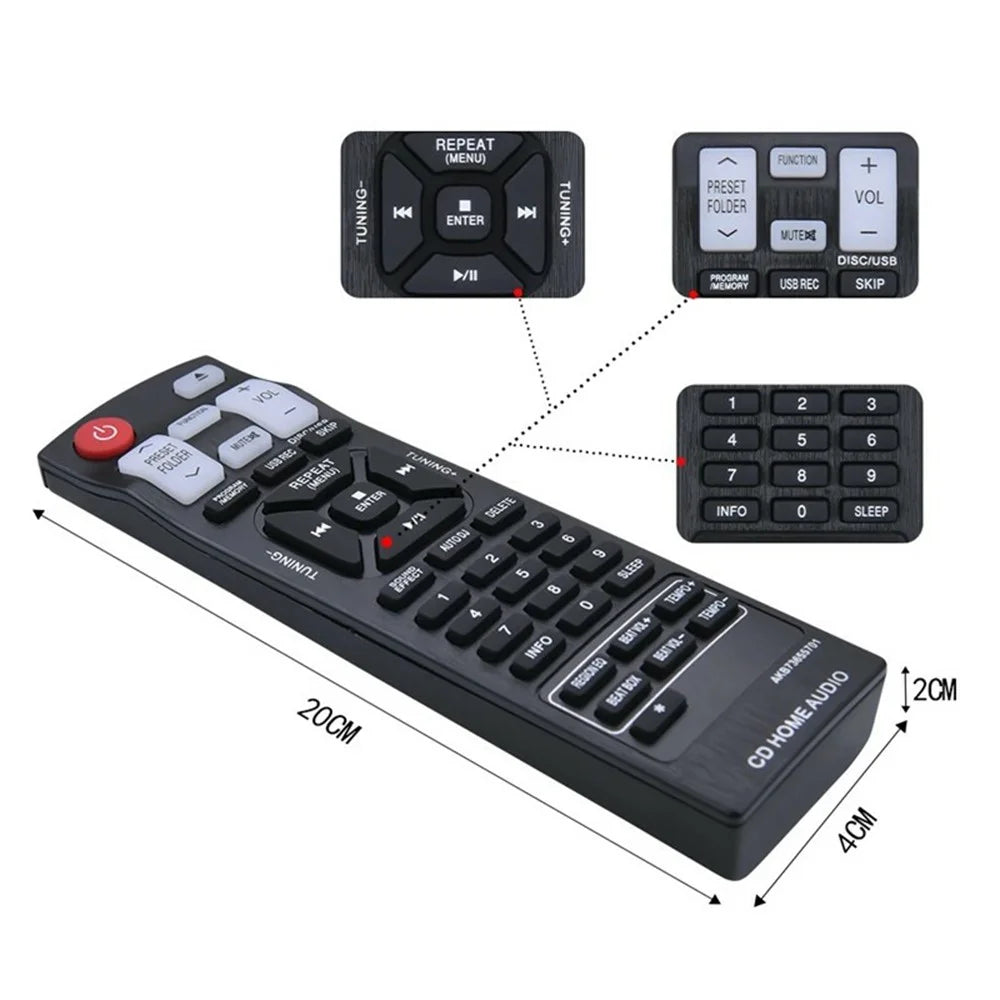 AKB73655701 10m Range Infrared Remote Control for LG Audio Home Theater Amplifier Players Remote Controller - 5