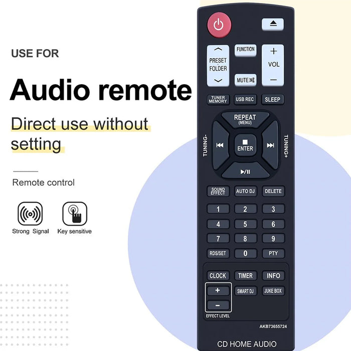 AKB73655724 For 10m Range Infrared Remote Controller Ergonomic Remote Control For LG Home Theater Amplifier and Player - 5