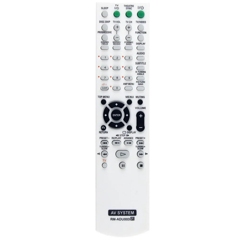 RM-ADU003 10m Range Infrared Remote Control for Sony AV Amplifier Ergonomic Remote Controller - 1