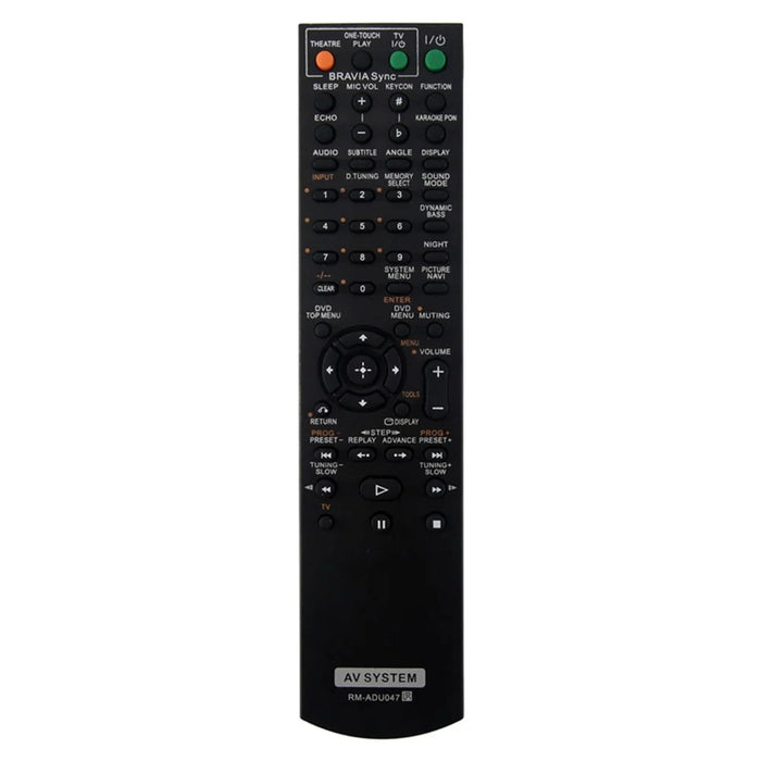 RM-ADU047 10m Range Infrared Remote Controller Ergonomic Remote Control for Sony AV Amplifier - 1