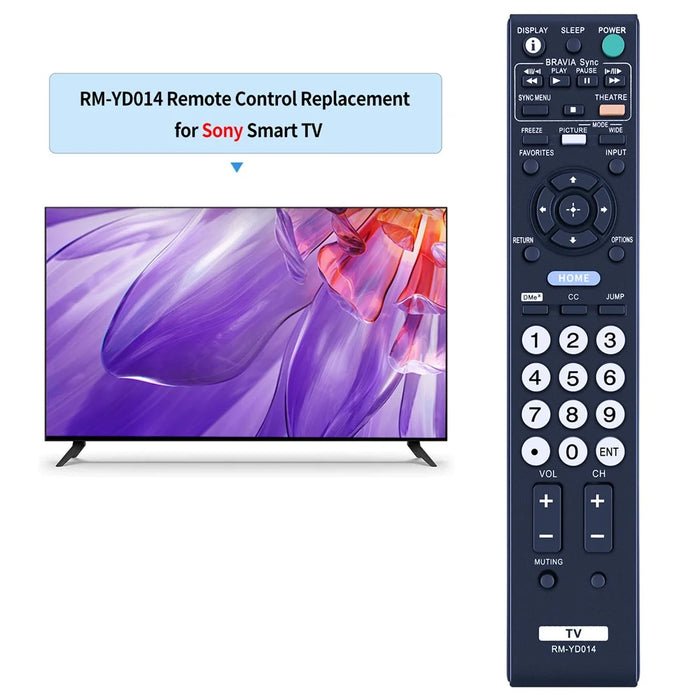RM-YD014 10m Range Infrared Remote Control for Sony TV Ergonomic Remote Controller - 2