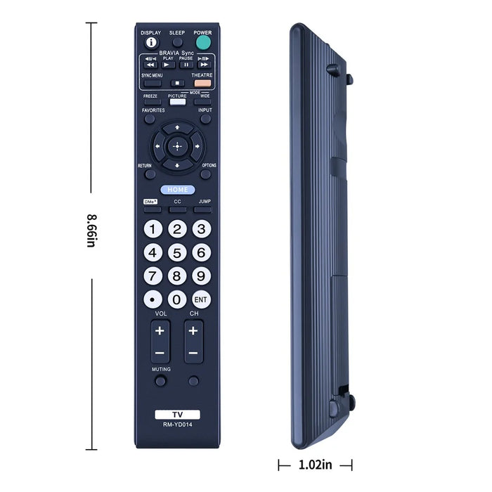 RM-YD014 10m Range Infrared Remote Control for Sony TV Ergonomic Remote Controller - 5
