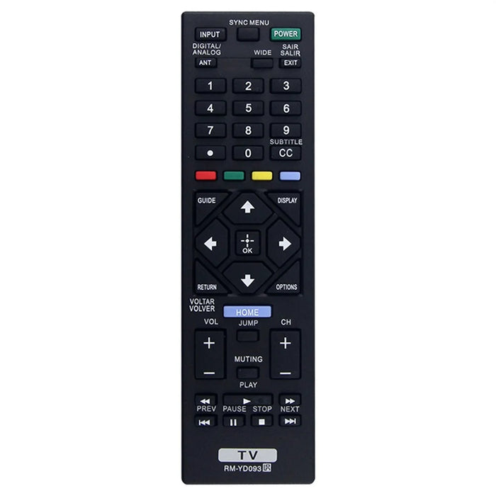 RM-YD093 For Sony TV 10m Range Remote Controller Ergonomic Infrared Remote Control - 1