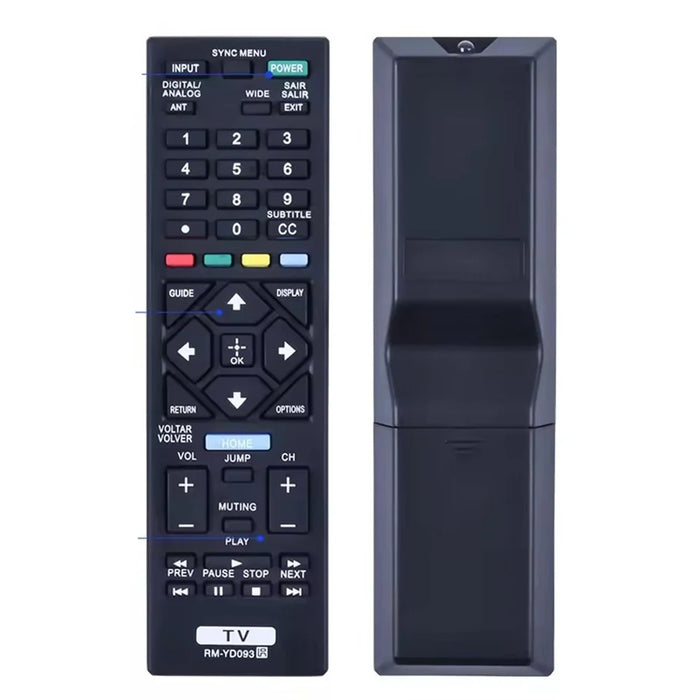 RM-YD093 For Sony TV 10m Range Remote Controller Ergonomic Infrared Remote Control - 5
