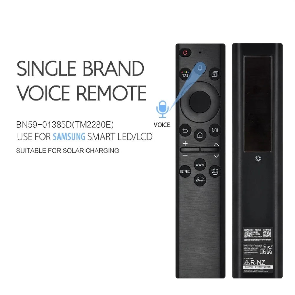 BN59-01385D 8m Range Solar Charging Remote Control Voice Control Remote for Samsung TV - 2