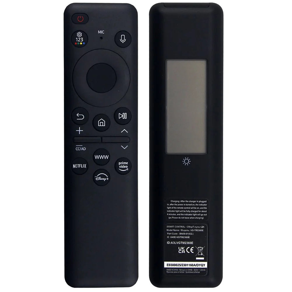 BN59-01432J For Samsung TV 8m Range Solar Charging Remote Controller Voice Control Remote - 1