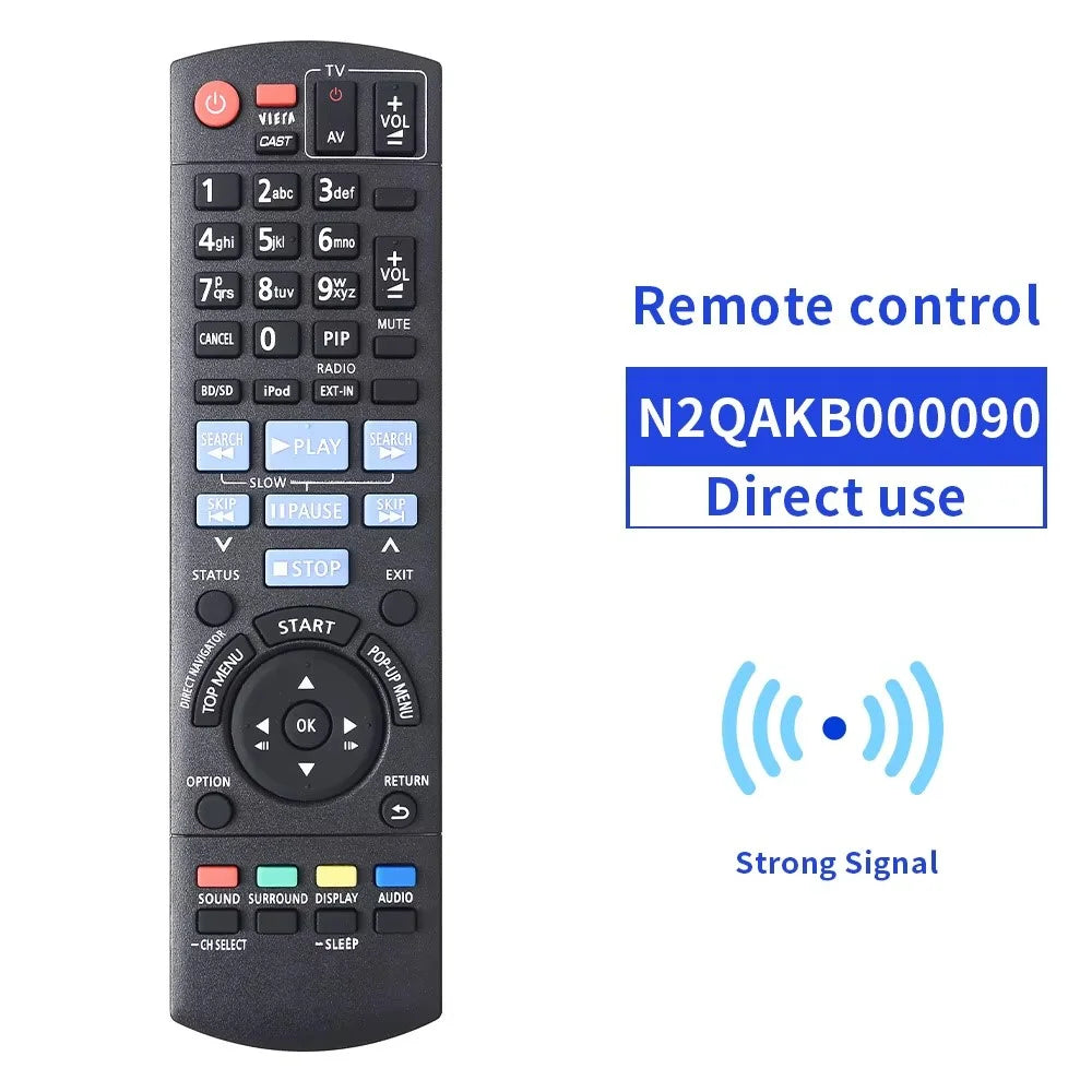 N2QAKB000090 10m Infrared Remote Control for Panasonic Audio Player Ergonomic Remote Controller - 4